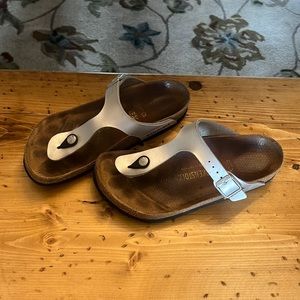 Birkenstock silver sandel